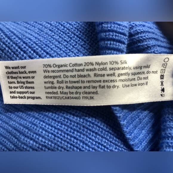 Eileen Fisher petite organic cotton silk blend crewneck longsleeve sweat… - Picture 4 of 6